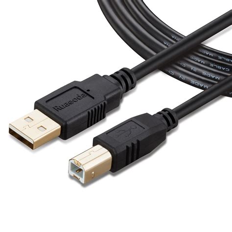 Printer Cable 50 Feet,Ruaeoda Long USB Printer Cable Cord ...