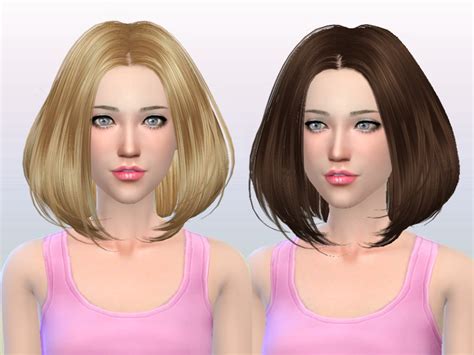 Woman Shoulder Length Hairstyle Fashion The Sims 4 P2 Sims4 Clove
