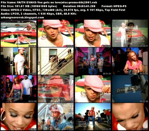 Urban Groove Vob Collection Faith Evans You Gets No Love 2001