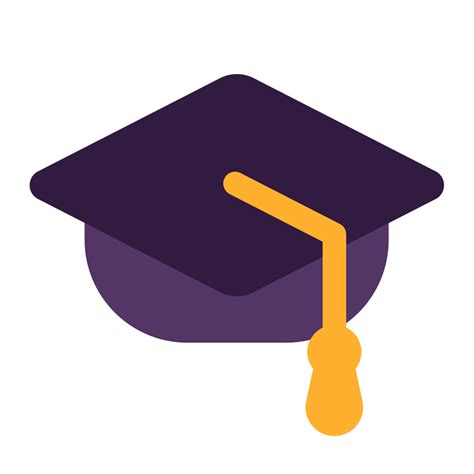 Graduation Cap Flat Icon Fluentui Emoji Flat Iconpack Microsoft