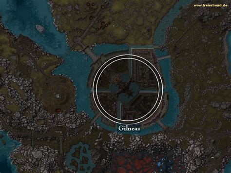 Gilneas Landmark Map And Guide Freier Bund World Of Warcraft