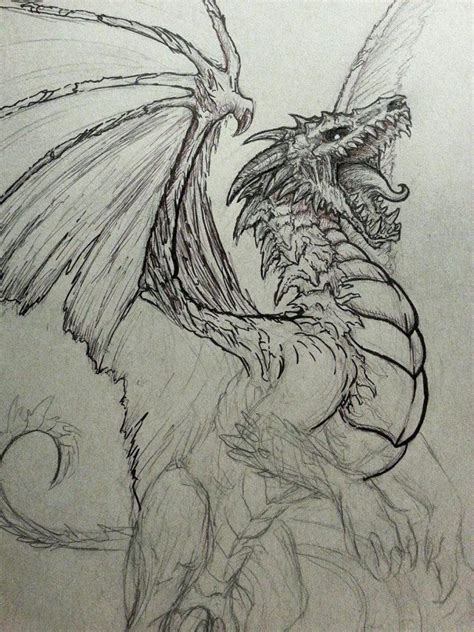 How To Draw A Dragon 40 Easy Dragon Sketches Harunmudak