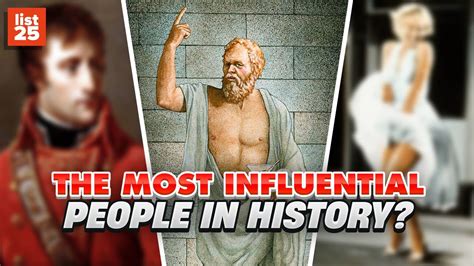 25 Most Influential People In History By Attribute Youtube