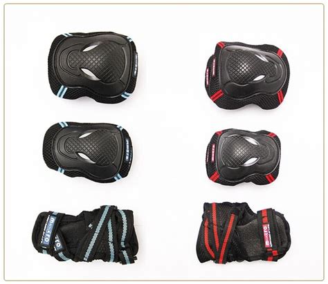 New 6pcsset Skating Protective Gear Sets Elbow Pads Bicycle Skateboard