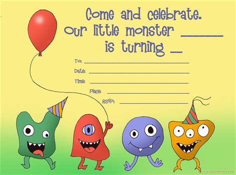 We make it easy for you to keep tabs on your headcount. Little Monsters Birthday Invitation Template | DREVIO