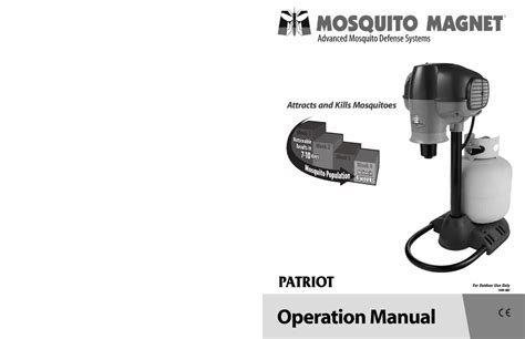 Mosquito Magnet Patriot Owner`s Manual Manualzz