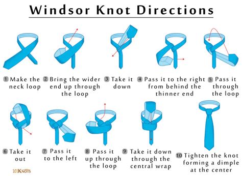 Start with the wide end (w) of your necktie on the right, extending about 14 inches below the narrow end (n) on the left. Windsor Knot | 101Knots