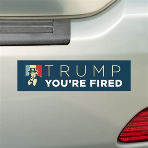 Trump Youre Fired Uncle Sam Bumper Sticker Zazzle