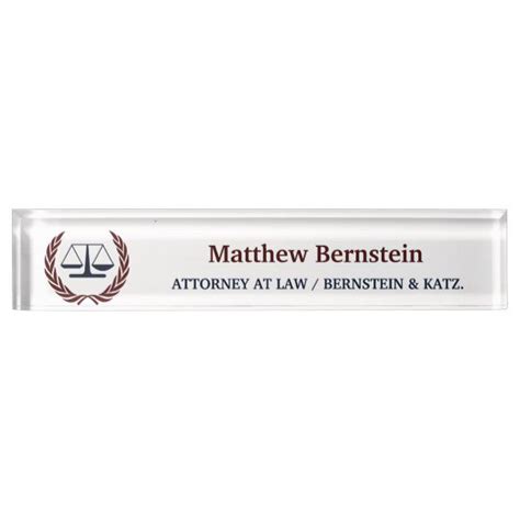 Personalized Lawyer Ts Desk Name Plate In 2020 Desk