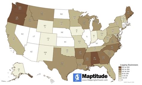 How Do I Map Business Counts Or Naics By Zip Code Maptitude Learning