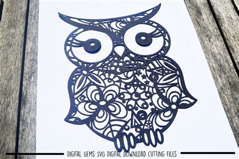 Download Owl Paper Cut SVG / DXF / EPS Files By Digital Gems ...