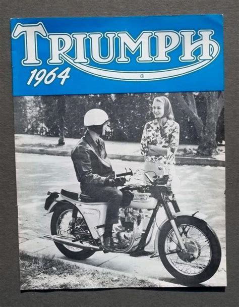 Find Original 1964 Triumph Motorcycle Full Line Sales Brochure T100 5t