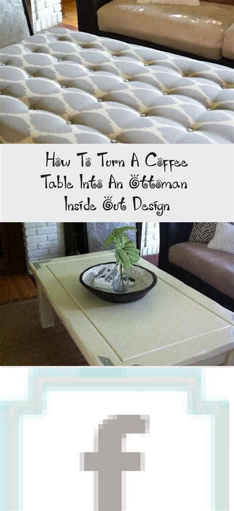 Vintage makeovers and upcycled seating. How To Turn A Coffee Table Into An Ottoman ~ Inside Out ...