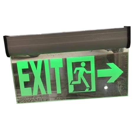 Acp Sheet Rectangular Emergency Exit Signage Board Board Thickness 35