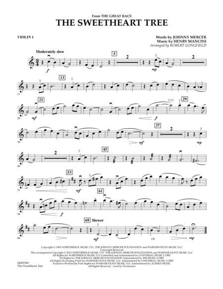 The Sweetheart Tree Violin 1 By Henry Mancini Henry Mancini Digital Sheet Music For String
