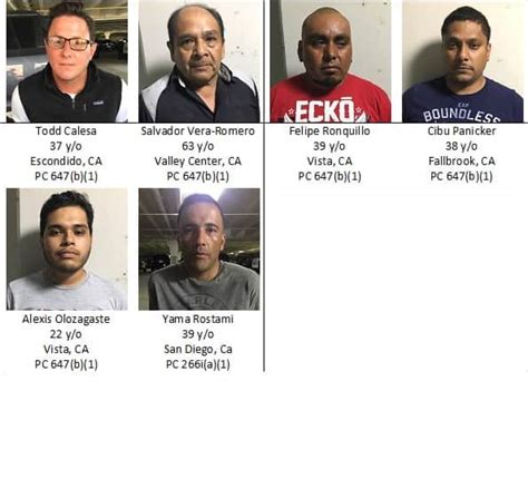six men arrested during online prostitution operation north county daily star