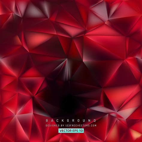Abstract Red Polygon Background Abstract Polygon Free Vector