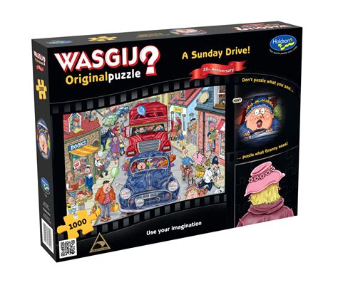 Wasgij 1000 Piece Jigsaw A Sunday Drive Board Game At Mighty Ape Nz