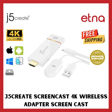 J Create Screencast K Wireless Adapter Screen Cast From Mobile Phone