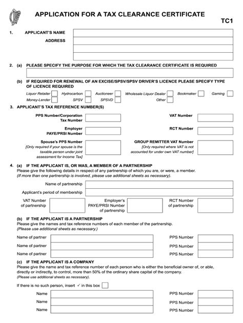 A ⭐tax clearance certificate⭐ is one of the most important documents for any business. Tc1 Form - Fill Online, Printable, Fillable, Blank | pdfFiller