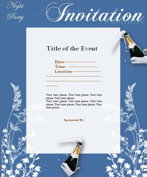 Must have enough room for the applicant or the applicant and his or her family members if the applicant is travelling to ireland with his or her family. 9+ Event Invitations | Sample Templates