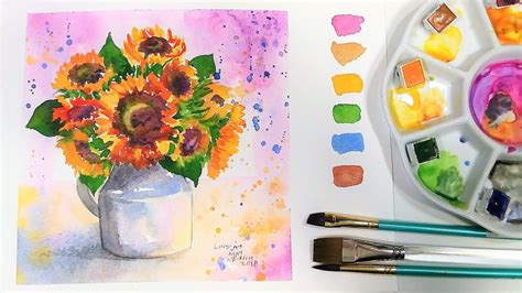 During this phase, the stalks turn from green to yellow and then brown, and the flower this section discusses growing sunflowers in containers and lists suggested varieties to try. You can Do it! Watercolor Sunflowers! (intro fixed) ðŸ ...