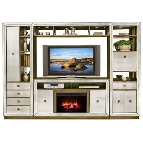 Featuring multiple shelf areas, eight doors, and back wire management, the unit is perfect for storing all your electronics and. $2,800 | Fireplace entertainment center, Entertainment ...