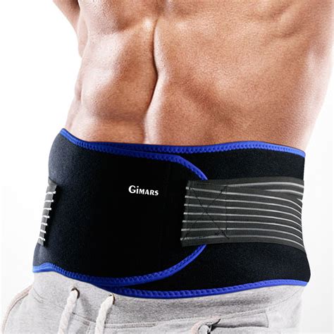 Gimars Lumbar Brace Lower Back Support Strap Decompression Elastic Back