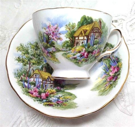 Vintage Royal Vale Teacup Elegant Country Cottage Tea Cup