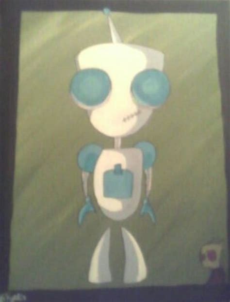 Invader Zim Fan Art Painting Featuring Gir And Zim From The Etsy Canada