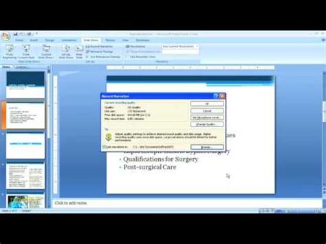 Then record the narration for each slide in your presentation. How to Record Narration for a PowerPoint Presentation For ...