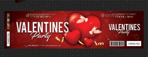 Valentine Event Ticket 19 Examples Format Sample Examples