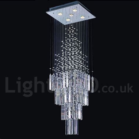 Modern chandeliers boast sophisticated, beautiful designs, and due to their elaborate nature become the focal point of any room. 5 Lights Modern LED K9 Crystal Ceiling Pendant Light ...