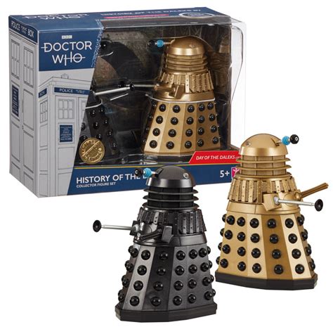 Bandm 2021 History Of The Daleks 7 Figure Set Merchandise Guide The