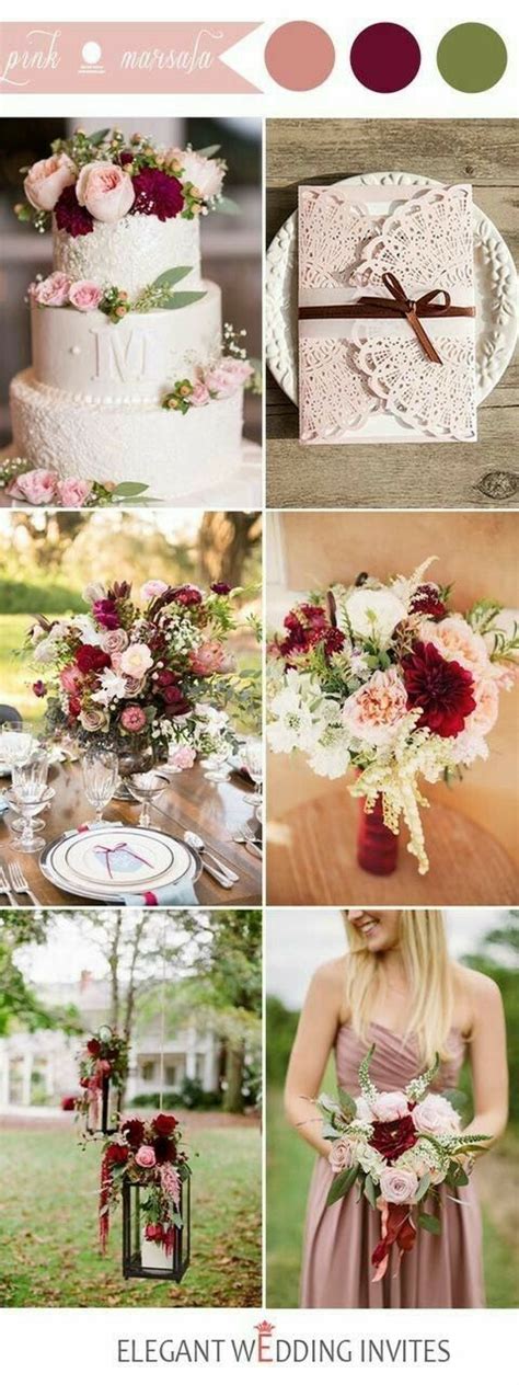 Pin By Kya Moore On Fall Wedding Ideas Pink Wedding Colors Wedding