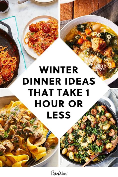 73 Hearty Winter Dinner Ideas That Take 1 Hour Or Less Winter Dinner