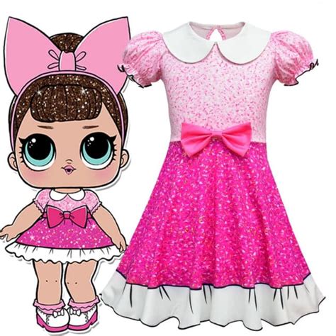 Lol Surprise Fancy Doll Costume For Girls Princess Dress World