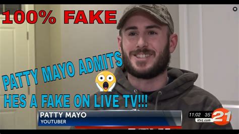 Patty Mayo Admits Hes A Fake Cop On News Youtube