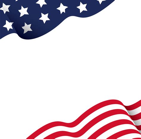 American Flag Borders American Flag Border Png Clipart Large Size
