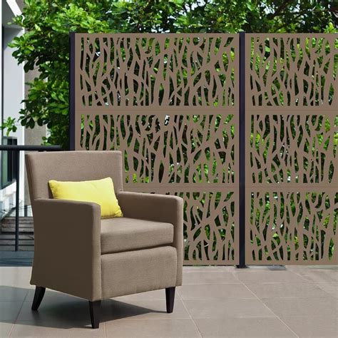Metal Privacy Screen Laser Cut Decorative Steel Privacy Panel Etsy