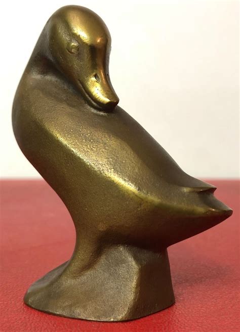 Ente Skulptur Aus Gefülltem Bronze Kaufen Auf Ricardo