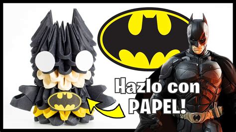🦇 Mini Batman De Origami 3d 🟡 Con SÓlo 109 Piezas Liga De La Justicia