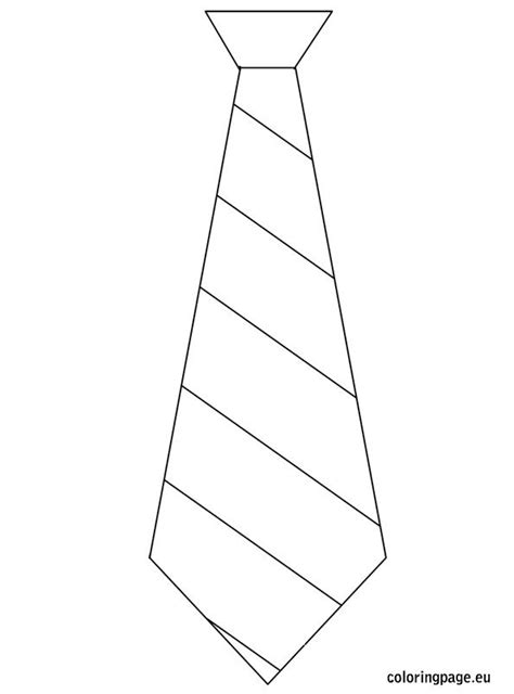 Fathers Day Template Tie Coloring Page Tie Template Fathers Day