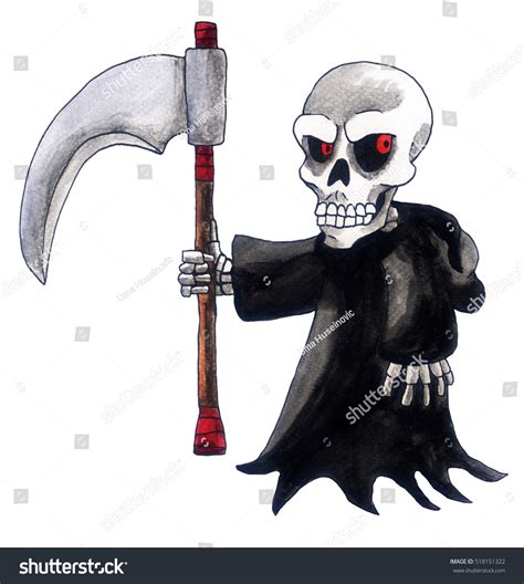 #comic #webcomic #illustrations #illustration #grim reaper #funny #meme. Handmade Illustration Of The Grim Reaper - 518151322 ...