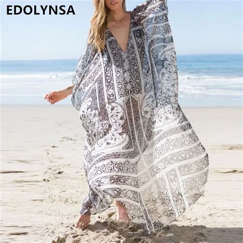 Buy 2019 Long Chiffon Beach Cover Up Bathing Suit For