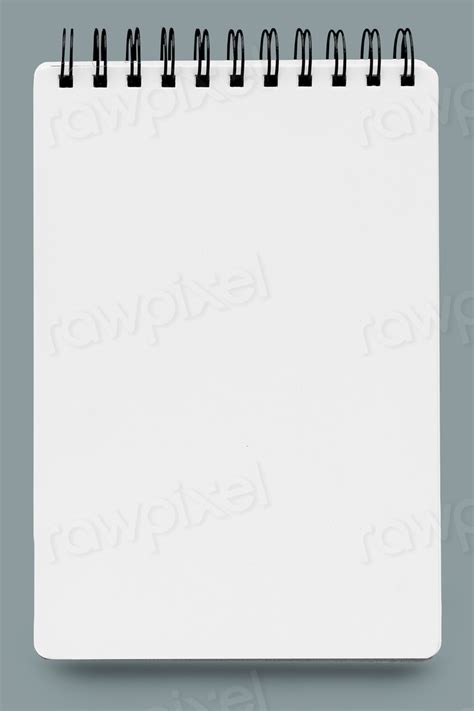 Blank Plain White Notebook Mockup Premium Psd Mockup Rawpixel