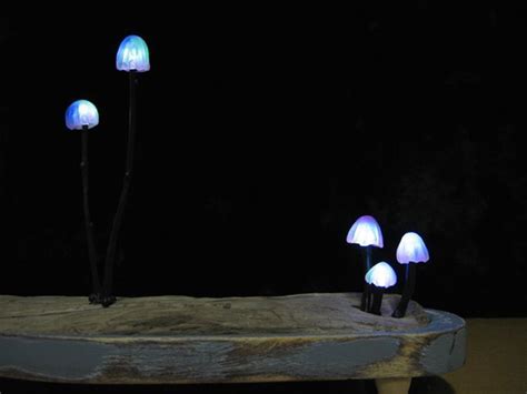 Artist Designs Tiny Led Lamps That Look Like Bioluminescent Mushrooms