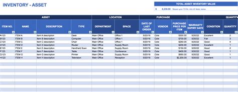 Free Excel Inventory Tracking Spreadsheet Inventory