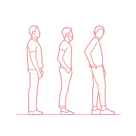 Standing Male Plan Dimensions And Drawings Dimensionsguide