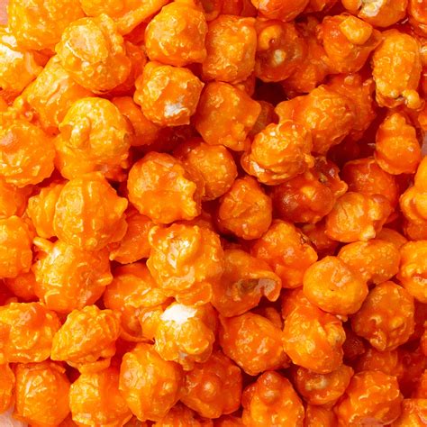 Orange Candy Coated Popcorn Orange Gourmet Candy Coated Popcorn